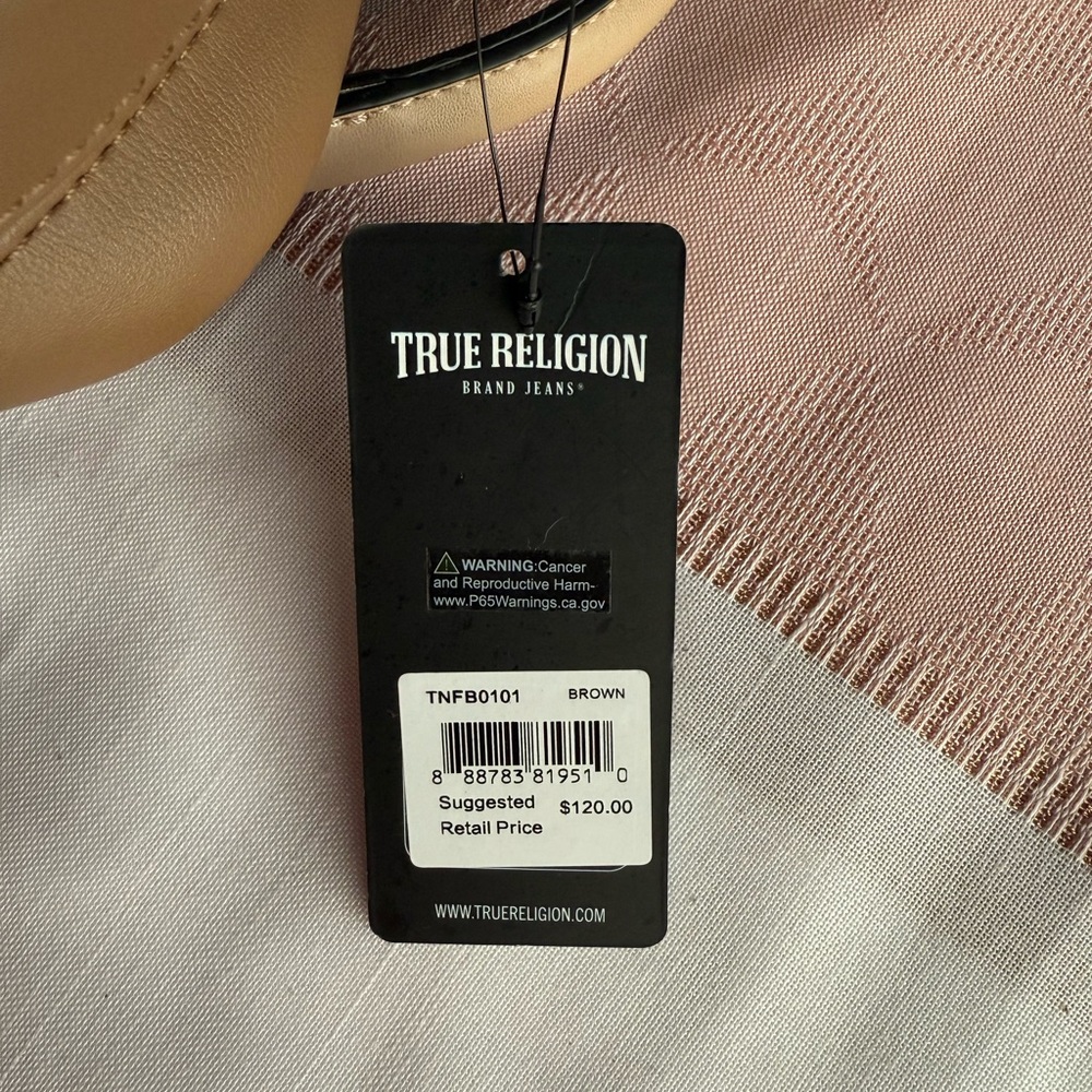 True Religion Tan Backpack with Studded Embellishments - Picture 9 of 10